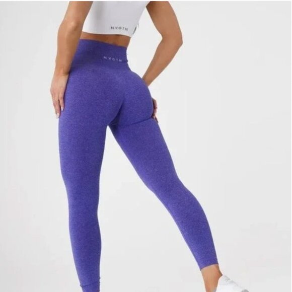 NVGTN Electric Blue NV Seamless Leggings - Picture 2 of 8